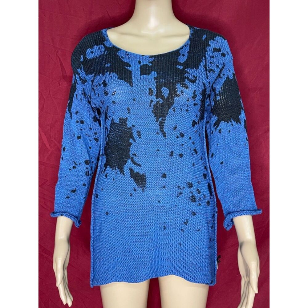 Skif Wearable Art Blue Black Splatter Tunic OSFM Medium/Large